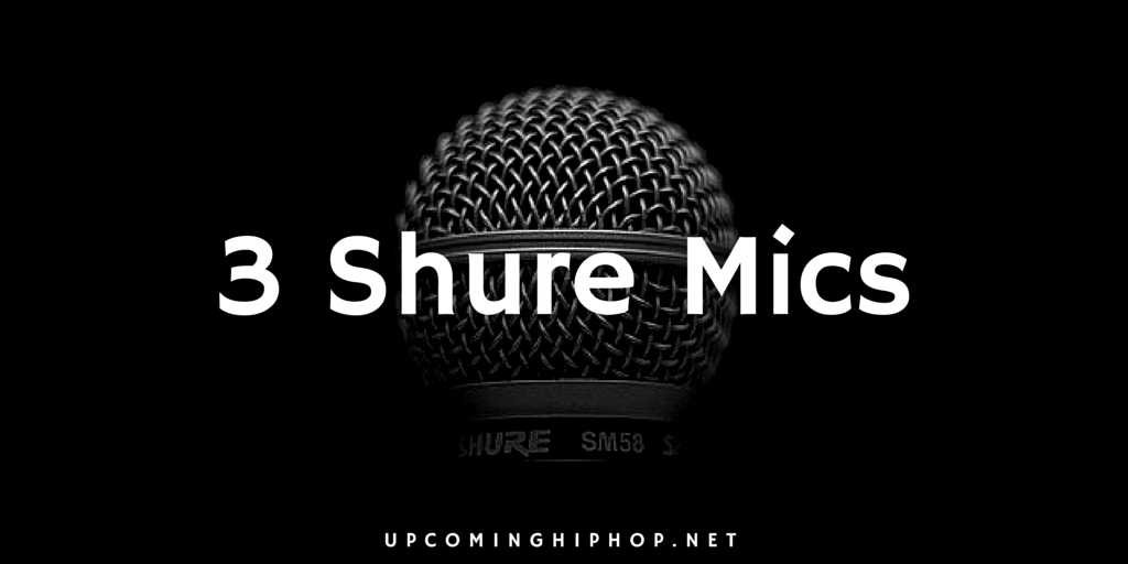 3 Shure Mics