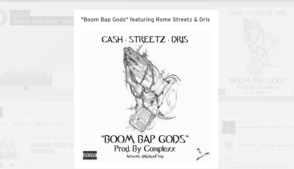 [Audio] "Boom Bap Gods" Don Cash ft. Rome Streetz & Dris