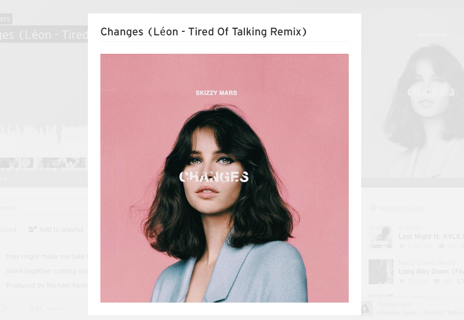 [Audio] "Changes" - Skizzy Mars (Léon - Tired Of Talking Remix)
