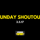 Sunday Shoutout - March 5, 2017